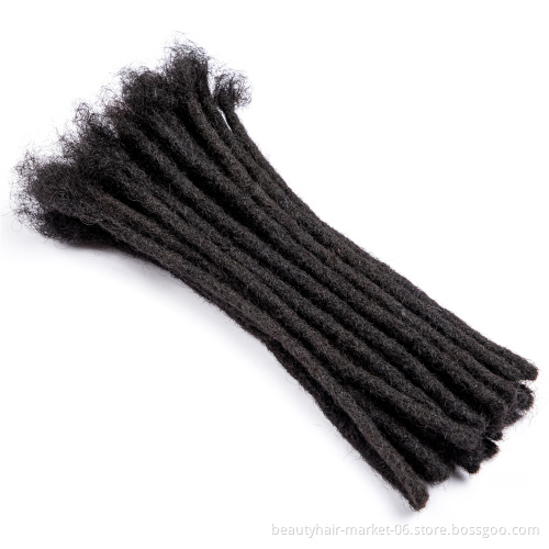 BLT wholesale artificial extension dreadlock loc extensions human hair real dreadlock men 0.6cm